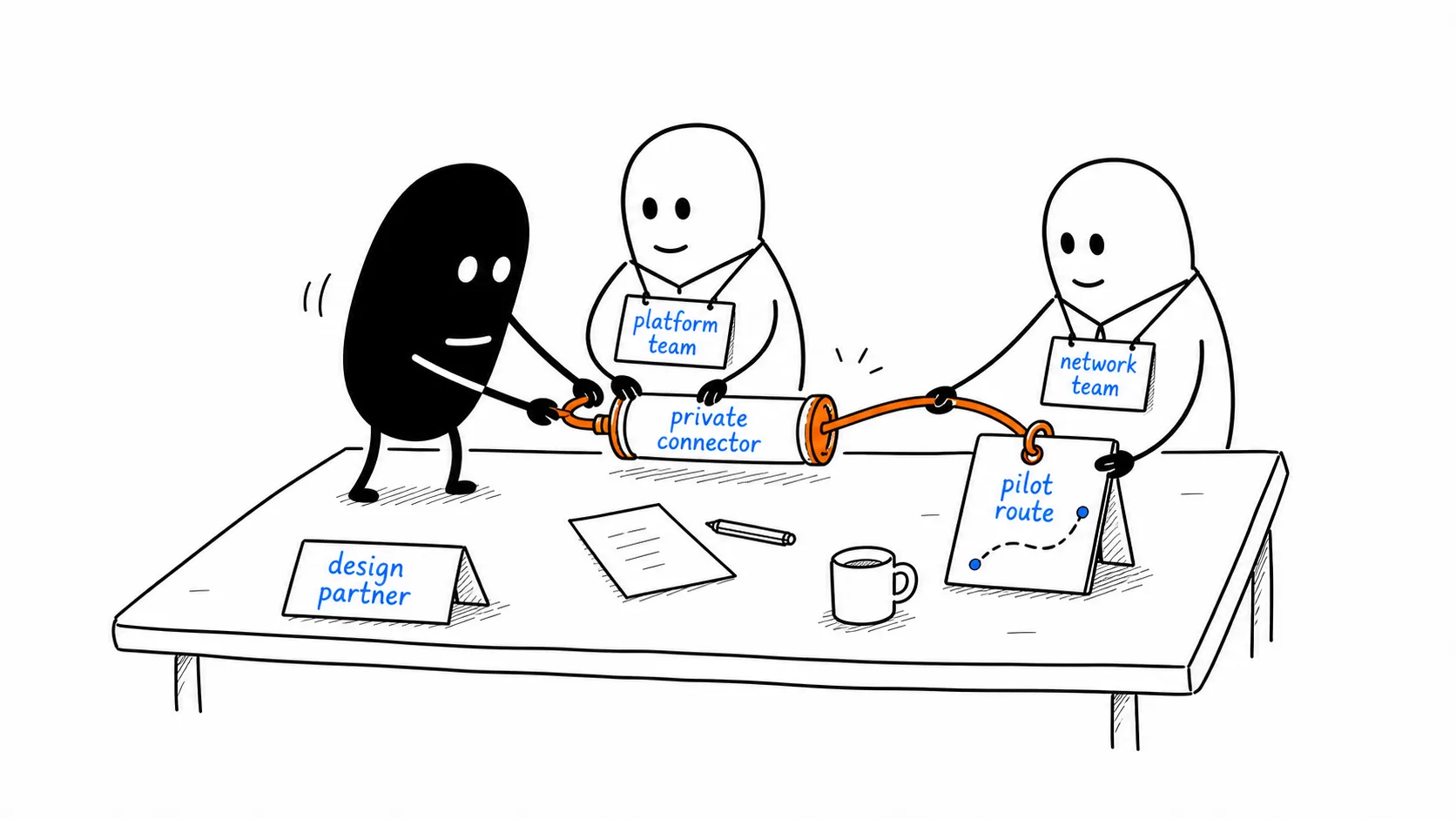 Reach a private system without public exposure